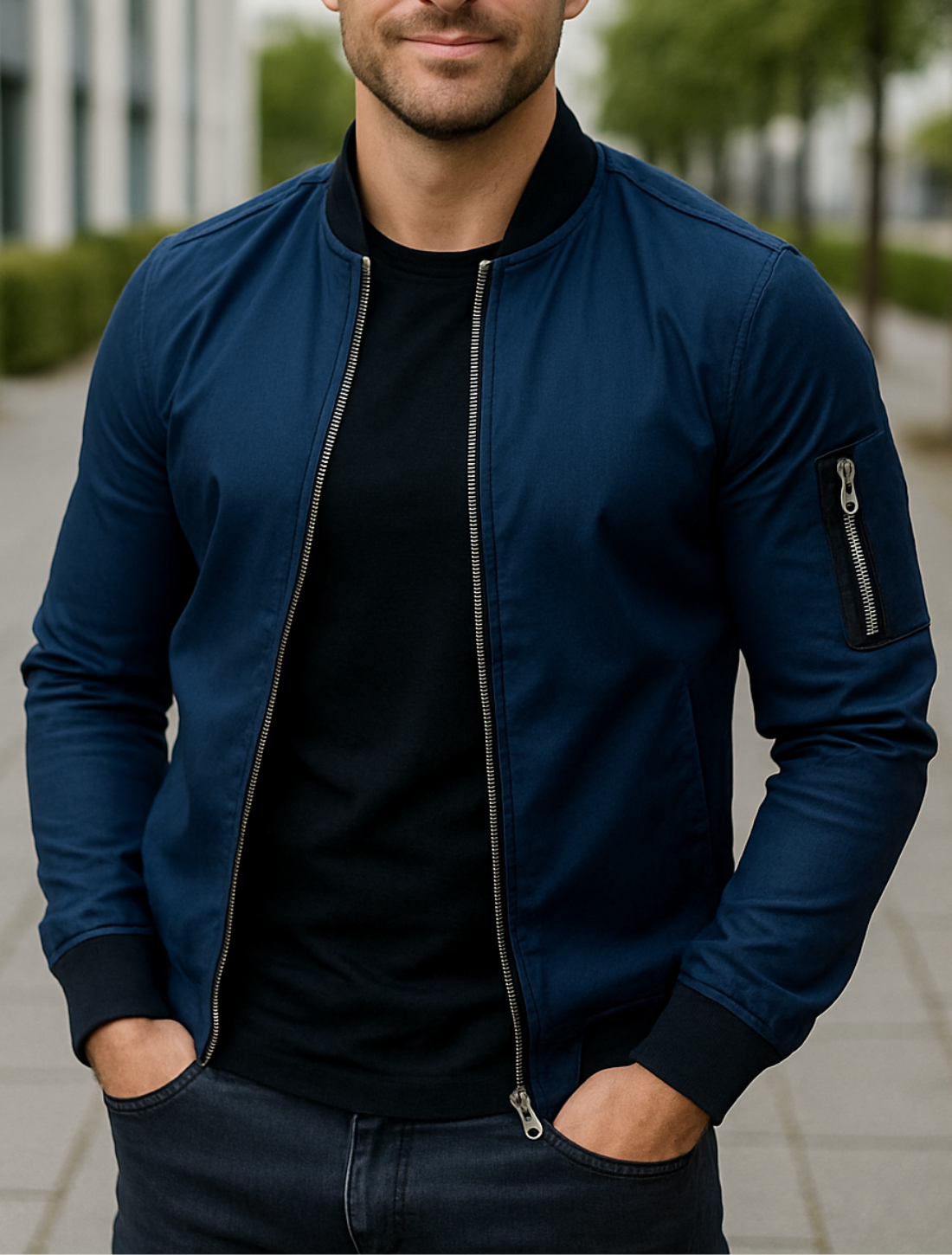 Sergio® | Chaqueta de Invierno Ligera con Cremallera y Bolsillos