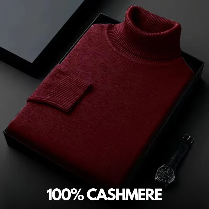 Fabricio® | Suéter de Cashmere de Lujo con Cuello Alto
