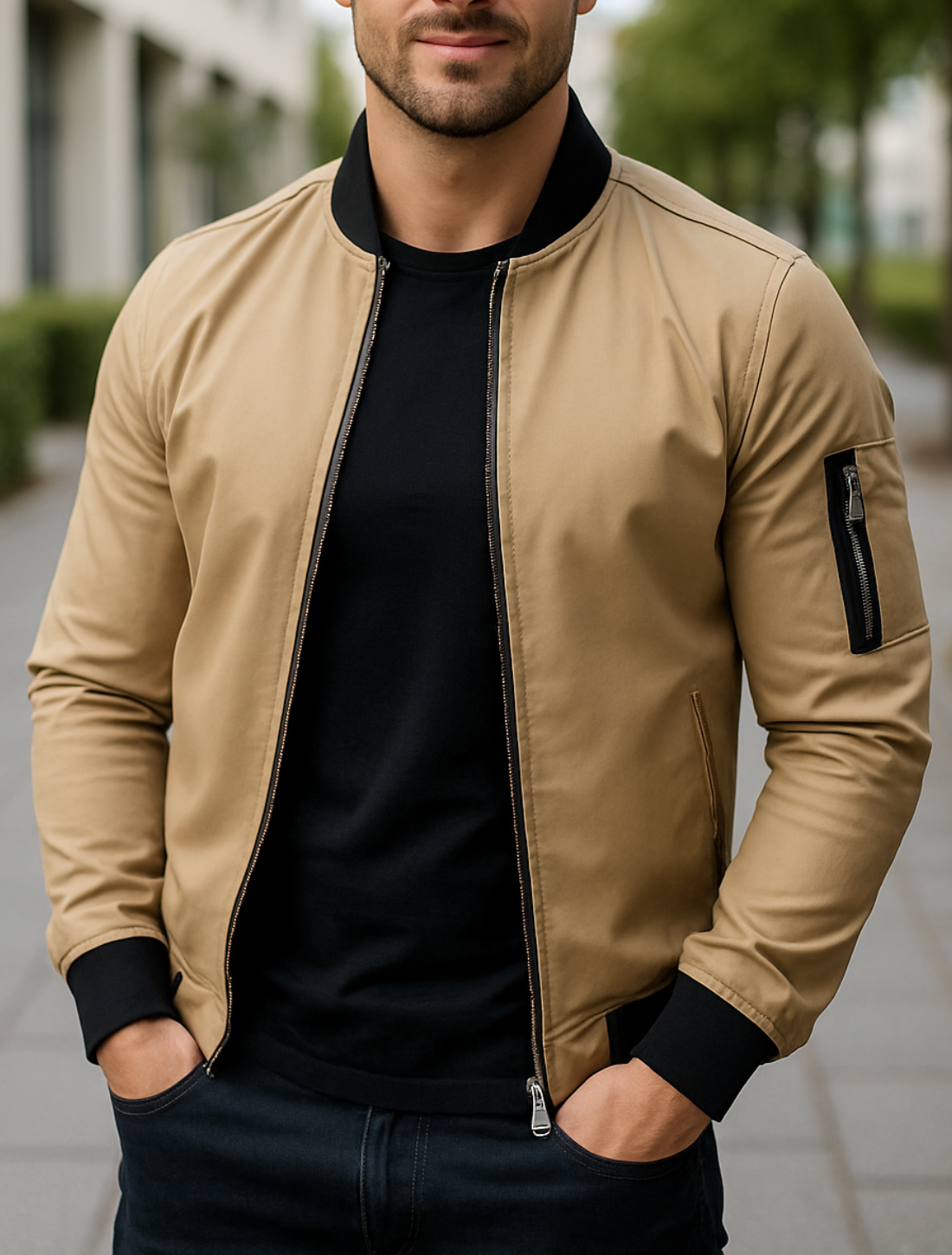 Sergio® | Chaqueta de Invierno Ligera con Cremallera y Bolsillos