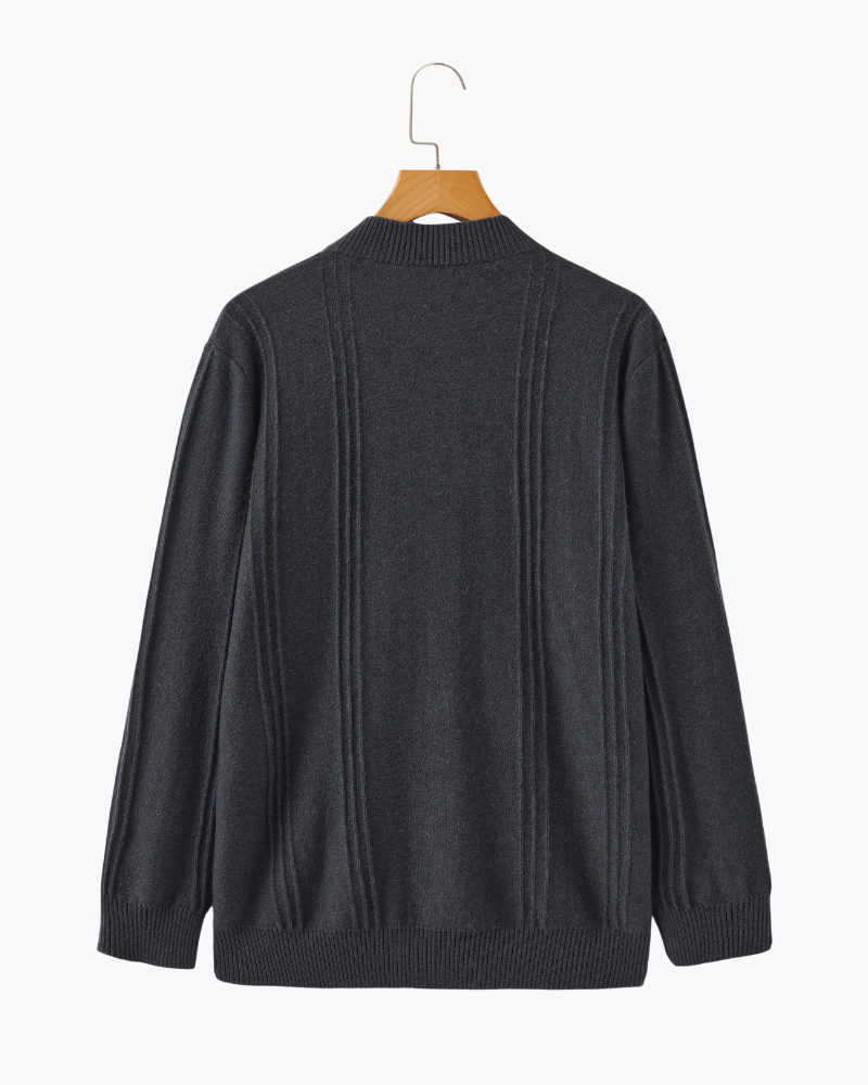 Zaragoza | 100% Cashmere Ribbed Half-Zip