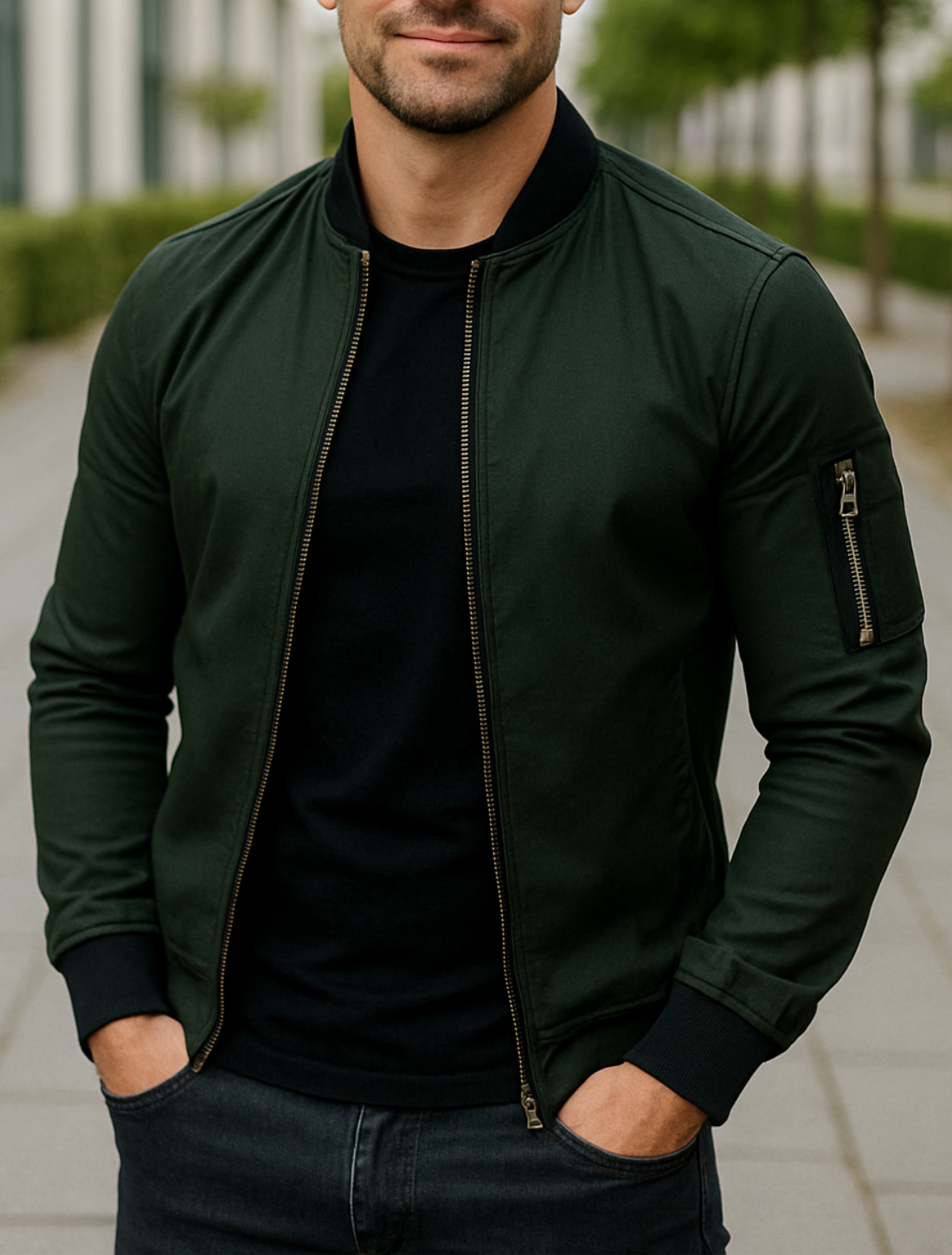 Sergio® | Chaqueta de Invierno Ligera con Cremallera y Bolsillos