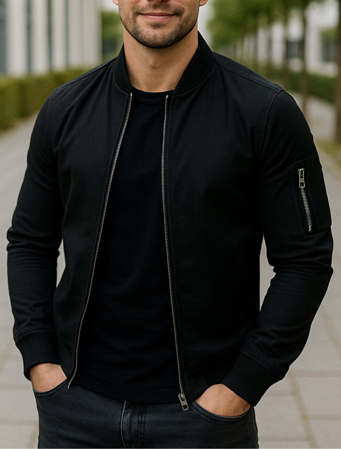 Sergio® | Chaqueta de Invierno Ligera con Cremallera y Bolsillos