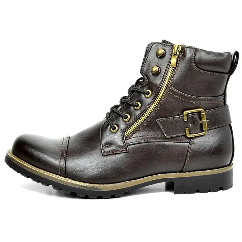 Andres® | Botas de cuero con cordones