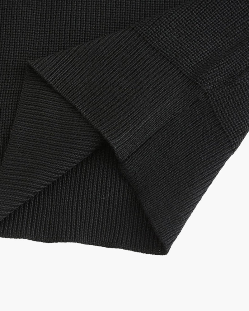 Oviedo | Suéter de Polo de Punto con Cierre de Cremallera